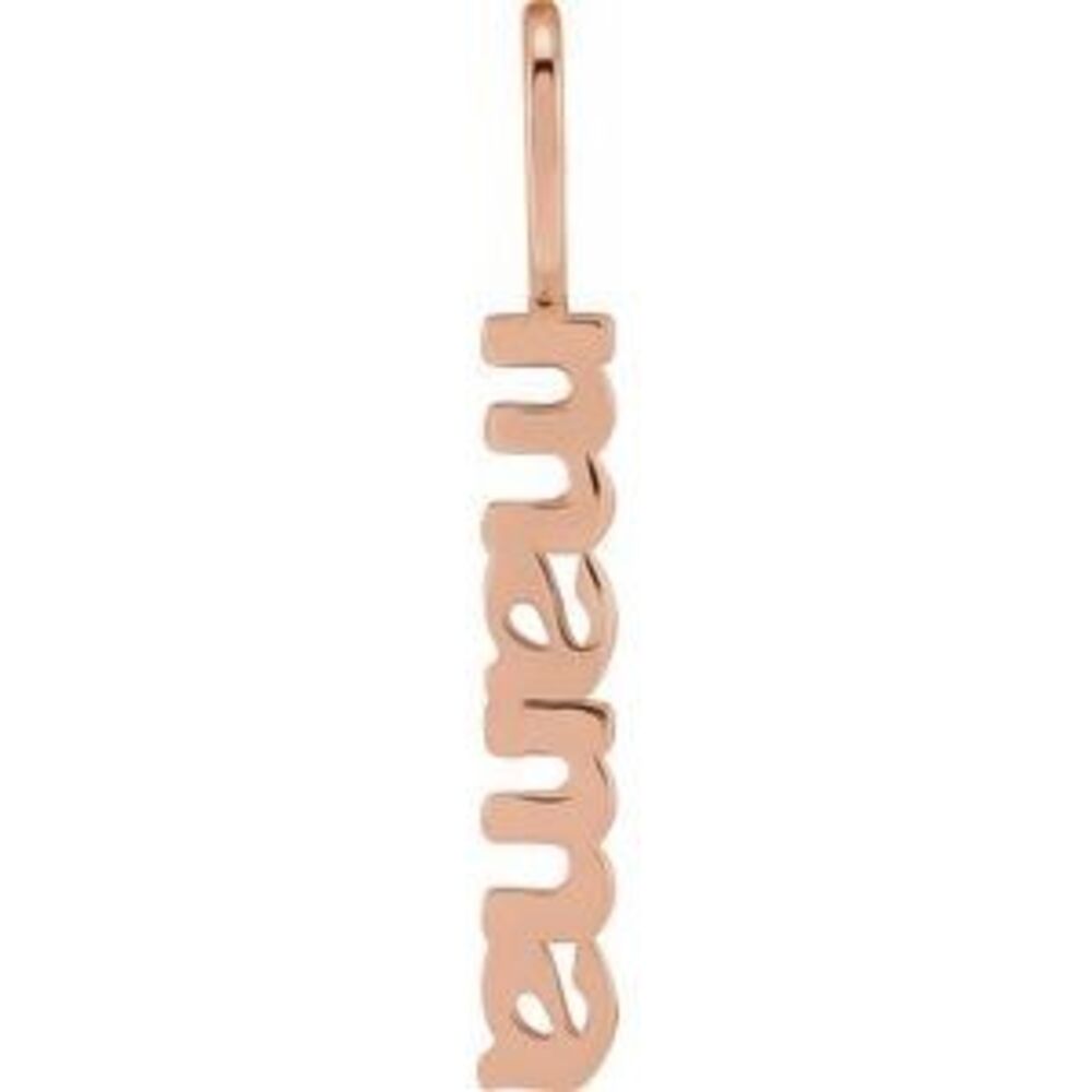 Kazi Luxury 14k Rose Gold Mama Charm/Pendant